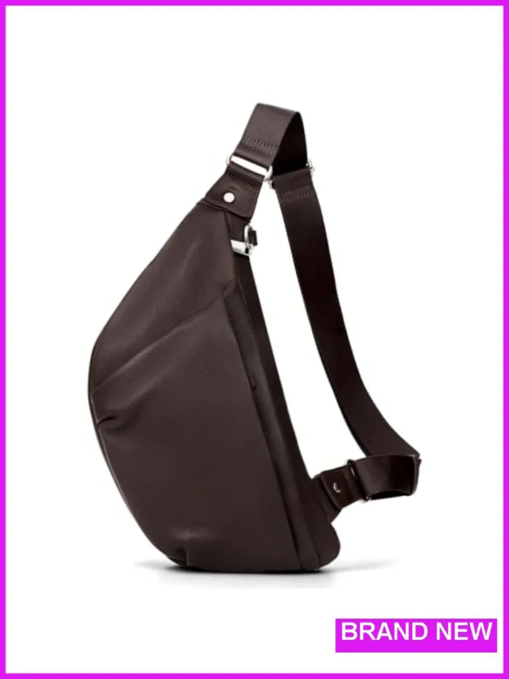 Genuine Leather Anti-Theft Crossbody Sling Bag with RFID Blocking